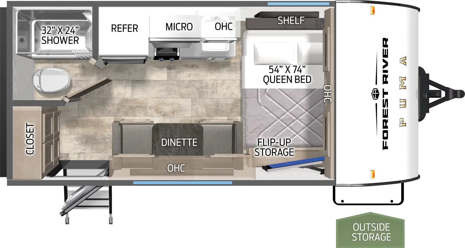 Puma Camping Edition 12FBCE Floorplan